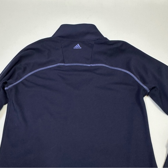ADIDAS Climalite Golf Contrast stitched Full-Zip Training Sweatshirt Jacket S - Picture 9 of 9